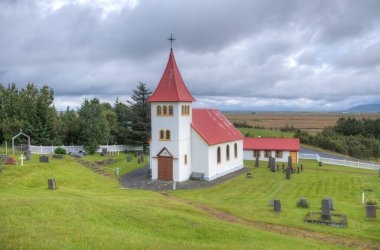 Oddakirkja Kilisesi İzlanda 'daki Oddi Köyü yakınlarında.