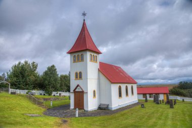 Oddakirkja Kilisesi İzlanda 'daki Oddi Köyü yakınlarında.