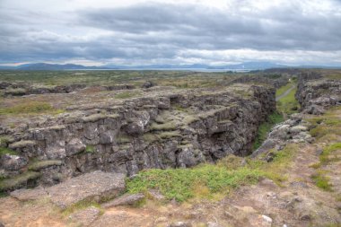 İzlanda 'daki Thingvellir Ulusal Parkı' nda kıtasal kayma görülüyor