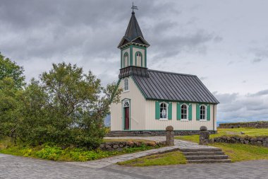 Thingvellir Ulusal Parkı 'nda Şeyler Vallakirkja