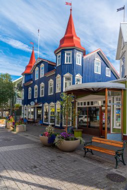 Akureyri, İzlanda, 17 Ağustos 2020: İzlanda Ticaret Merkezi