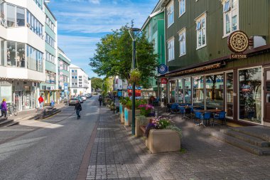 Akureyri, İzlanda, 17 Ağustos 2020: İzlanda Ticaret Merkezi