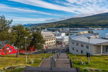 Akureyri, İzlanda, 17 Ağustos 2020: İzlanda Ticaret Merkezi