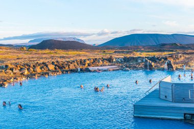 Myvatn, İzlanda, 21 Ağustos 2020: Myvatn Doğa Hamamı, İzlanda