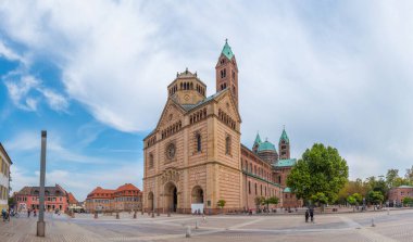 Speyer, Almanya, 16 Eylül 2020: Speyer, Almanya 'daki katedralin görüntüsü