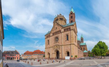 Speyer, Almanya, 16 Eylül 2020: Speyer, Almanya 'daki katedralin görüntüsü