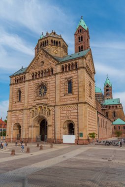 Speyer, Almanya, 16 Eylül 2020: Speyer, Almanya 'daki katedralin görüntüsü