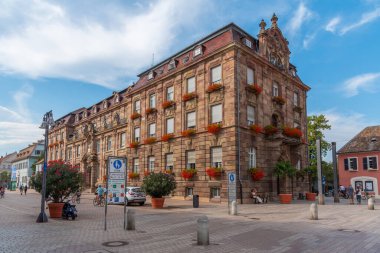 Speyer, Almanya, 16 Eylül 2020: Speyer, Almanya 'daki belediye binasının görüntüsü
