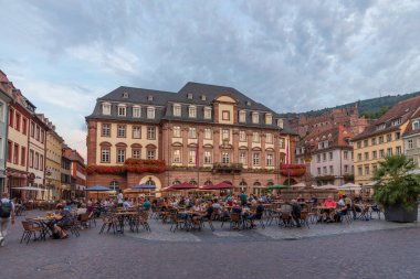 Heidelberg, Almanya, 16 Eylül 2020: Marktplatz Heidelberg, Almanya