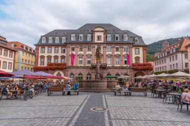 Heidelberg, Almanya, 17 Eylül 2020: Marktplatz Heidelberg, Almanya