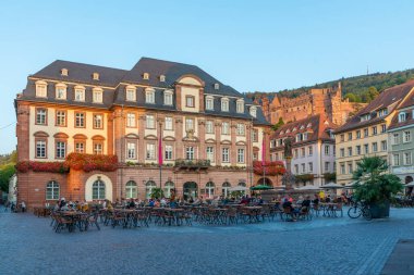 Heidelberg, Almanya, 17 Eylül 2020: Marktplatz Heidelberg, Almanya