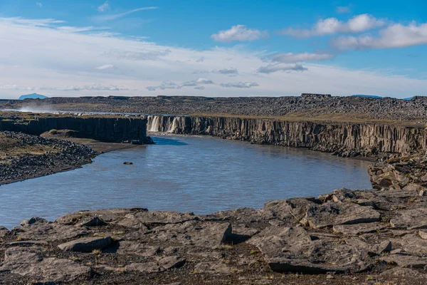 Cascada Sellfoss Vista Durante Día Soleado Islandia — Foto de Stock