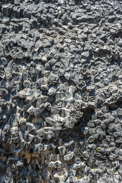 Détail Des Roches Basaltiques Hexagonales Hljodaklettar Islande — Photo