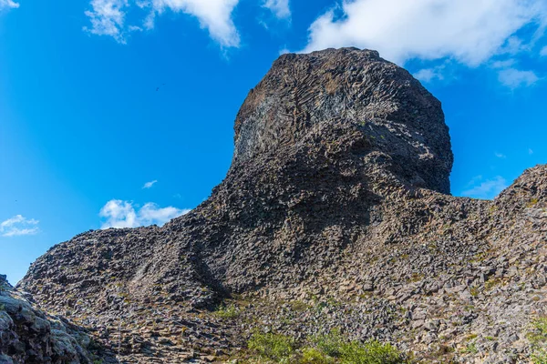 Hexagonal Basaltsten Vid Hljodaklettar Island — Stockfoto