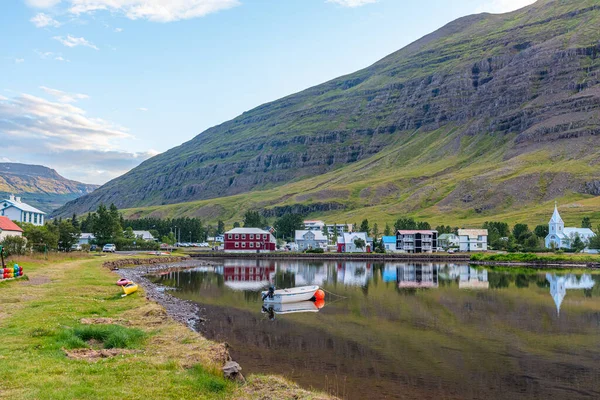 Landskap Seydisfjordur Island — Stockfoto