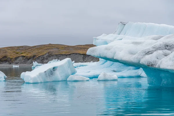 Icebergs Flottants Lagune Jokulsarlon Sur Islande — Photo