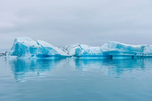 Iceberg Galleggianti Nella Laguna Jokulsarlon Islanda — Foto Stock