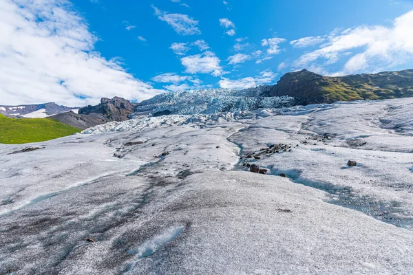 Glaciar Svinafellsjkull Islandia Durante Día Soleado — Foto de Stock