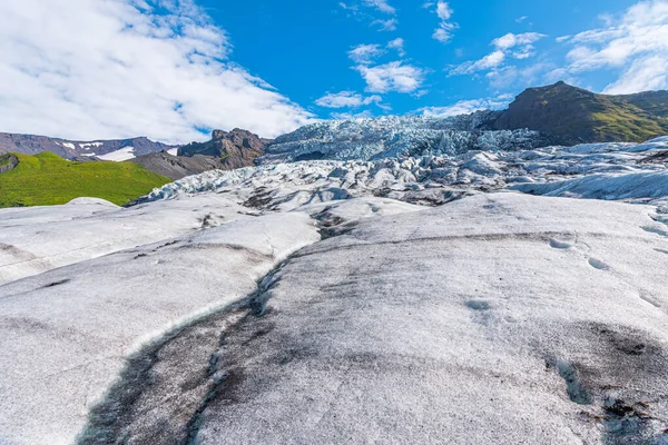 Svinafellsjkull Glacier Iceland Sunny Day — 스톡 사진