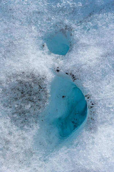 Svinafellsjkull Glacier Iceland Sunny Day — стоковое фото