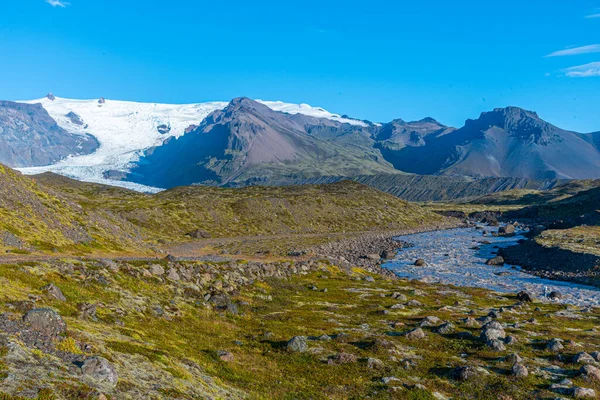 Flytande Isberg Vid Fjallsarlonlagunen Island — Stockfoto