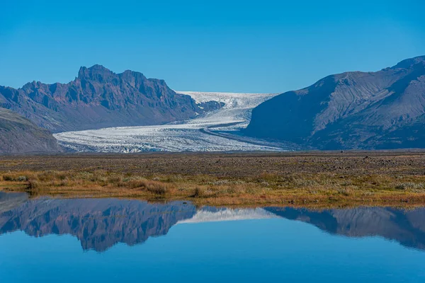 Skaftafell Glacier Iceland Sunny Day — стоковое фото