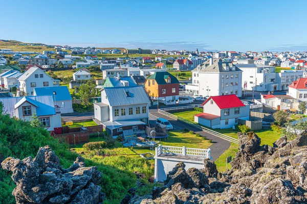 Techos Casas Isla Heimaey Parte Del Archipiélago Vestmannaeyjar Islandia —  Fotos de Stock