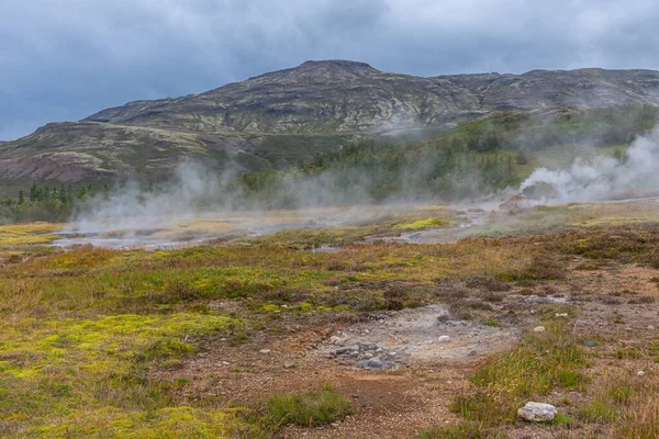 Strokkur Geothermal Area Iceland — стоковое фото