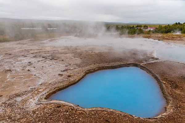 Zona Geotermica Strokkur Islanda — Foto Stock