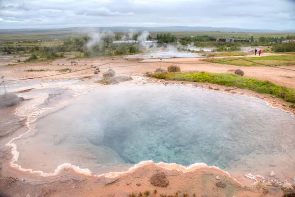 Strokkur Geothermal Area Iceland — стоковое фото