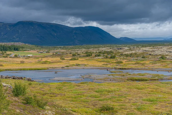 Landskap Thingvellir Nationalpark Island — Stockfoto