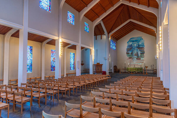 Скалодром, Исландия, 28 августа 2020 года: Интерьер Скалодром на Исландии