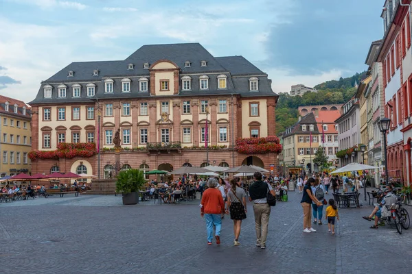 Heidelberg, Almanya, 16 Eylül 2020: Marktplatz Heidelberg, Almanya