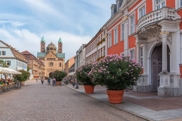 Speyer Germany September 2020 View Cathedral End Maximilianstrasse Speyer Germany — 스톡 사진