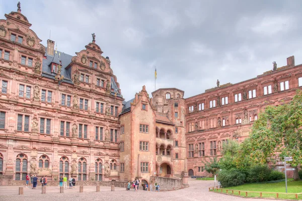 Heidelberg Tyskland September 2020 Utsikt Över Slottets Huvudgård Heidelberg Tyskland — Stockfoto