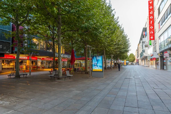 Stuttgart Almanya Eylül 2020 Almanya Nın Stuttgart Kentindeki Bir Sokağın — Stok fotoğraf