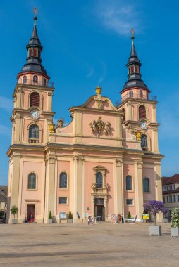 Ludwigsburg, Almanya, 19 Eylül 2020: Marktplatz Ludwigsburg, Almanya