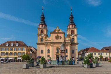 Ludwigsburg, Almanya, 19 Eylül 2020: Marktplatz Ludwigsburg, Almanya