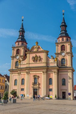 Ludwigsburg, Almanya, 19 Eylül 2020: Marktplatz Ludwigsburg, Almanya