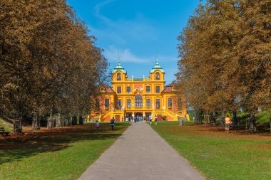 Ludwigsburg, Almanya, 20 Eylül 2020: Ludwigsburg, Almanya 'daki favori saray