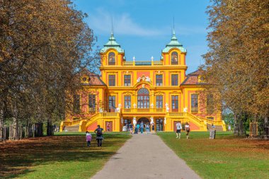 Ludwigsburg, Almanya, 20 Eylül 2020: Ludwigsburg, Almanya 'daki favori saray