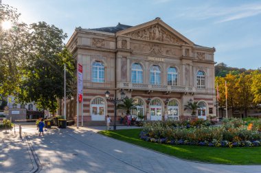 Baden Baden, 22 Eylül 2020: Almanya 'nın Baden Baden kentindeki tiyatro manzarası