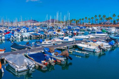 Las Palmas, İspanya, Janury 20, 2021: Las Palmas de Gran Canaria, İspanya.