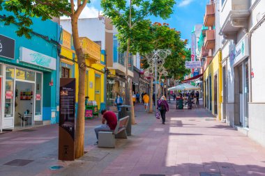Telde, İspanya, Janury 18, 2021: Telde 'deki Gran Canaria, Kanarya Adaları, İspanya.