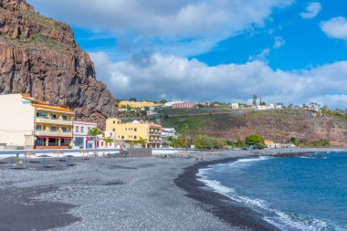 Playa Santiago, İspanya, 16 Ocak 2021 Playa Santiago, La Gomera, Kanarya Adaları, İspanya.