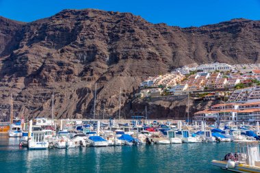 Los Gigantes, İspanya, Janury 10, 2021 Los Gigantes, Tenerife, Kanarya Adaları, İspanya.