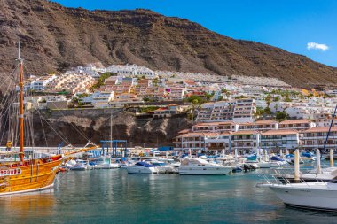 Los Gigantes, İspanya, Janury 10, 2021 Los Gigantes, Tenerife, Kanarya Adaları, İspanya.