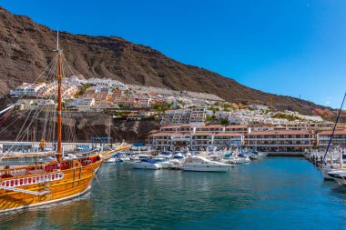 Los Gigantes, İspanya, Janury 10, 2021 Los Gigantes, Tenerife, Kanarya Adaları, İspanya.