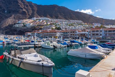 Los Gigantes, İspanya, Janury 10, 2021 Los Gigantes, Tenerife, Kanarya Adaları, İspanya.