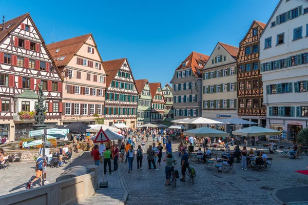 Tubingen Alemanha Setembro 2020 Marktplatz Cidade Velha Tubingen Alemanha — Fotografia de Stock